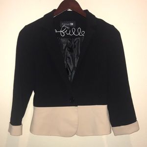 Black and beige jacket